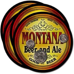  Montana , WI Beer & Ale Coasters   4pk 