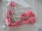36 Full Size Baby Cloth Diaper Pins Pink