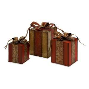   and Bronze Christmas Gift Box Table Top Decorations