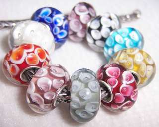 10pcs colorful special and gorgeous beauty lampwork glass beads 