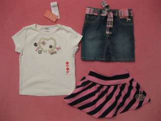 Gymboree Skirt, 1 Skort & 1 Top ALL NWT & ALL Size 4  