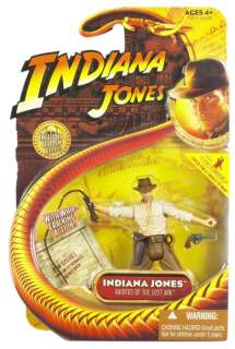 Indiana Jones 3 3/4 Hasbro action figure Indiana w/ whip MOC  