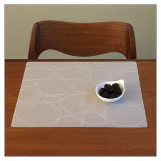 Pebbles on Clear Placemat SET OF TWO by Modern Twist  