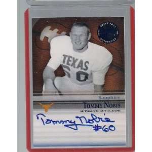   Bowl Edition Autographs Sapphire #TN Tommy Nobis /75 