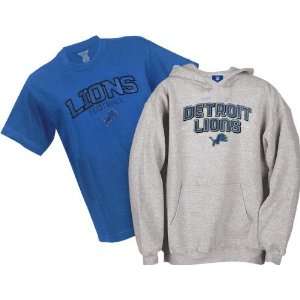   Lions Youth Belly Banded Hooded Sweatshirt and T Shirt Combo Pack