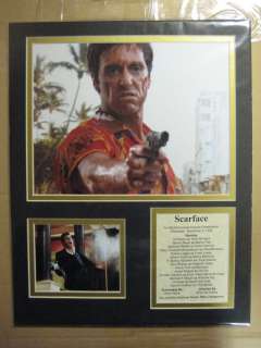 Scarface Tony Montana 11x 14 Matted Picture Print  