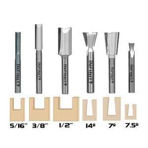   Straight & Dovetail Router Bit Set For Omni Jig