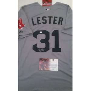  Jon Lester Signed Boston Red Sox Authentic Baseball Jersey 