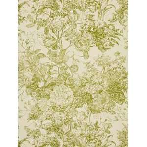   Sch 173261 Toile Florissante   Peridot Fabric Arts, Crafts & Sewing