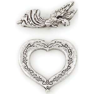    Blue Moon Manor House Metal Toggle Clasps Heart/An