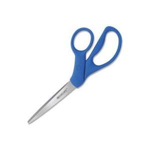  All purpose Scissors, Bent, 8 L, Blue Handle Qty6 