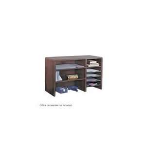   29W Compact Desk Top Organizer in Mahogany by Safco