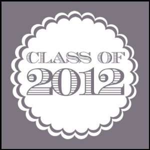    Grey Class of 2012 Swirl Graduation Postage