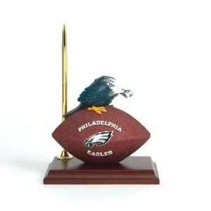 Philadelphia Eagles Nfl Mascot Desk Pen & Clock Set (6.5 
