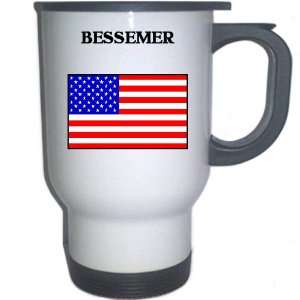  US Flag   Bessemer, Alabama (AL) White Stainless Steel 