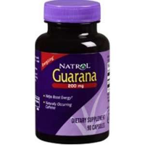  Guarana 200 mg 90 Caps ( Helps Boost Energy )   Natrol 