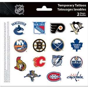  (6x6) NHL Variety Temporary Tattoos
