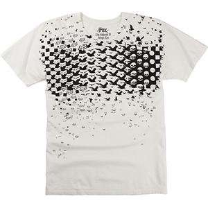  Fox Racing Scattered T Shirt   X Large/Chalk Automotive