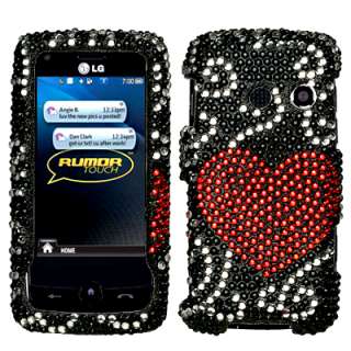 BLING Phone Cover Case 4 LG BANTER TOUCH UN510 Heart RC  