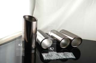 BMW E92 M3 REPLACEMENT EXHAUST TIPS SMOKE CHROME 08 11  