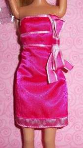 Barbie Glamtastic Furniture Pink Barbie Doll Dress  