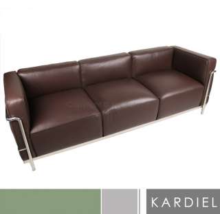 LE CORBUSIER LC3 SOFA 3 seater chair loveseat barcelona brown leather 