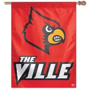  Louisville Cardinals The Ville Vertical Flag 27x37 Banner 