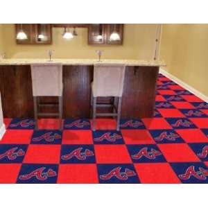  Atlanta Braves 20 Pk Area/Sports/Game Room Carpet/Rug Tiles 