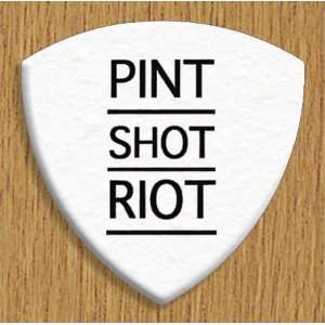  Pint Shot Riot 5 X Bass Guitar Picks Both Sides Printed 