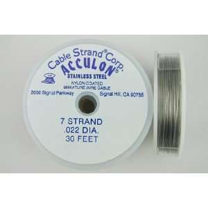  Acculon beading wire tigertail .022 30ft Clear