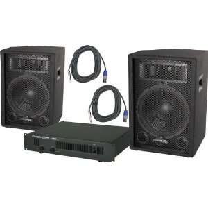  Phonic Phonic S712 / MAX 1000 Speaker and Amp Package 