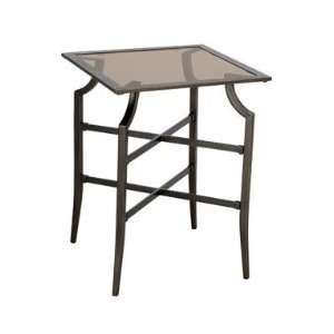  Living Accents St. Charles Glass Top Balcony Table