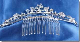 Wedding Crystal Tiara Flower Girl Pageant Homecoming Prom Comb C5235 