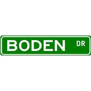  BODEN Street Name Sign ~ Family Lastname Sign ~ Gameroom 