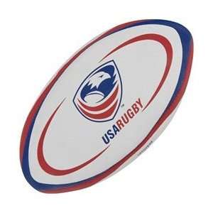    Gilbert USA Rugby Ball   Red/White/Blue 5