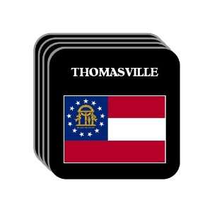  US State Flag   THOMASVILLE, Georgia (GA) Set of 4 Mini 