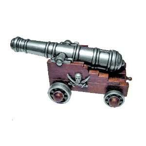 Pirate Cannon   Detailed Miniature of Classic Nautical Big Gun   Skull 