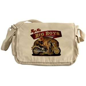  Khaki Messenger Bag Toys for Big Boys Lady on Motorcycle 