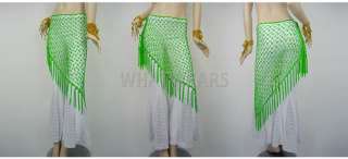 Belly Dance Fringe Tassel Belt Fishnet Scarf Skirts  