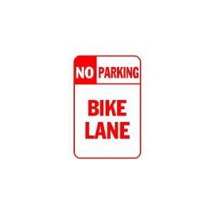  3x6 Vinyl Banner   No parking bike lane 