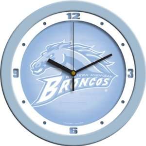 Western Michigan Broncos 12 Blue Wall Clock  Sports 