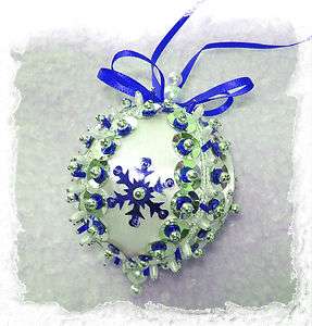   Ornament Bead Kit New Sequins & Snowflakes Retro Craft Kit  
