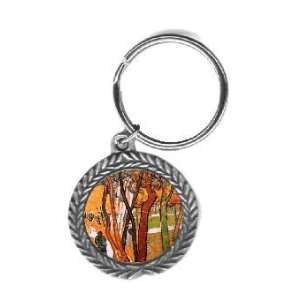  The Walk in Falling Leaves By Vincent Van Gogh Pewter Key 