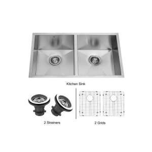  Vigo Industries 32 Undermount Kitchen Sink, Two Grids and 