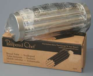 Pampered Chef Scalloped Bread Tube (Mold) w Box #1565  