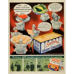  1936 Ad Loose Wiles Biscuit Co Sunshine Krispy Crackers 