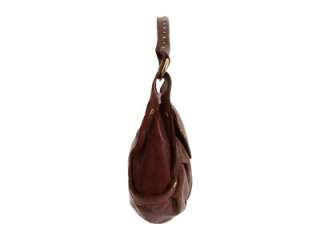 NEW LUCKY BRAND JEANS SUNSET JUNCTION BROWN LEATHER FLAP HOBO BAG 