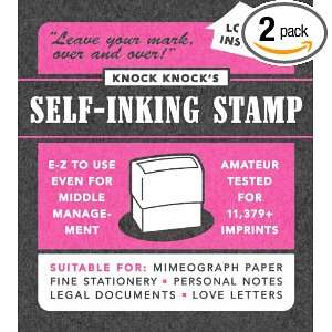 Knock Knock And Another Thing Self Inking Stamp (Pack of 2)