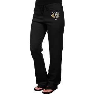 NCAA VCU Rams Ladies Logo Applique Sweatpants   Black  