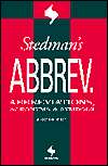 Stedmans Abbreviations, Acronyms and Symbols, (0683404598), Williams 